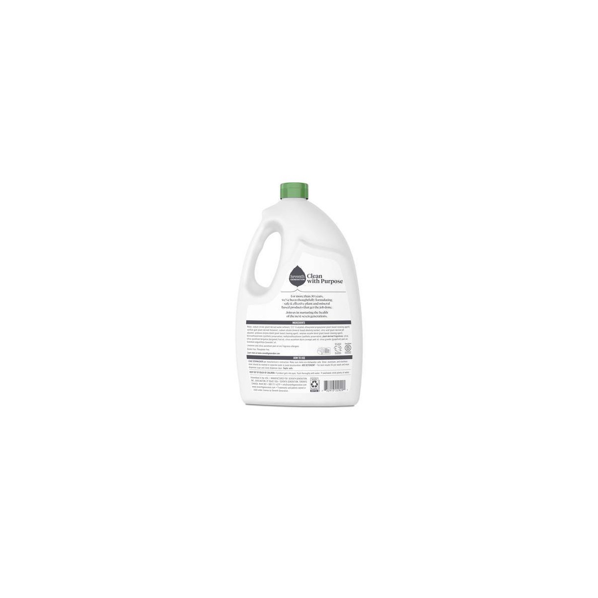 Seventh Generation 2 Pack/4lbs Each Ultra Power Plus Dishwasher Detergent Gel
