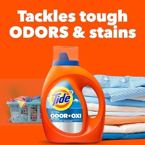 Tide Ultra Odor Defense Plus Oxi Liquid Laundry Detergent 148 oz 105 Loads