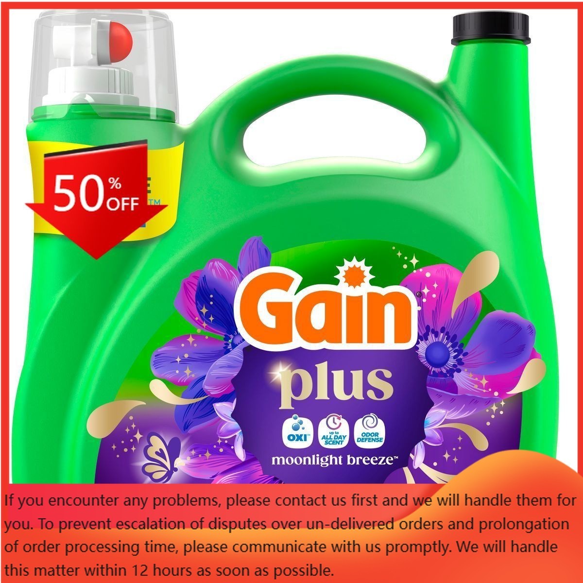 Gain Moonlight Breeze Plus Liquid Laundry Detergents 129 Loads – 170oz