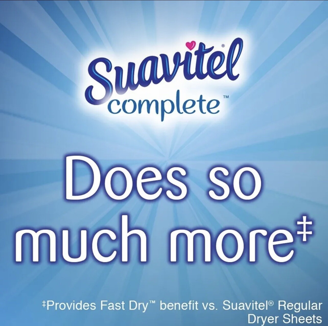 Suavitel Complete Dryer Sheets Morning Sun 18 Sheets (Lot 15)