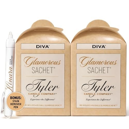 Glamorous Sachet & Reusable Dryer Sheets Bundle, Luxury Home Fragrance, 8 Count