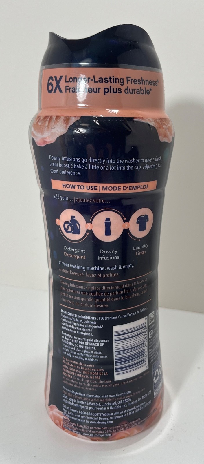 (1) Downy Bliss In-Wash Scent Booster Beads Sparkling Amber & Rose 18.2 oz – NEW