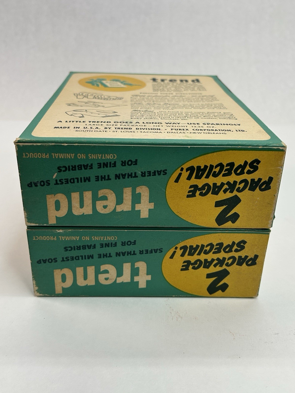 Vintage Trend 2 Pack Laundry Detergent Dish Soap Purex Sealed Boxes