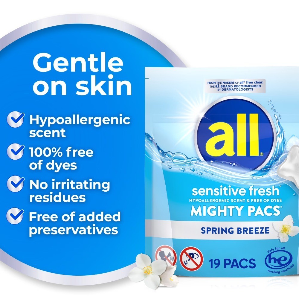 Sensitive Fresh Mighty Pacs, Spring Breeze, 19 Count