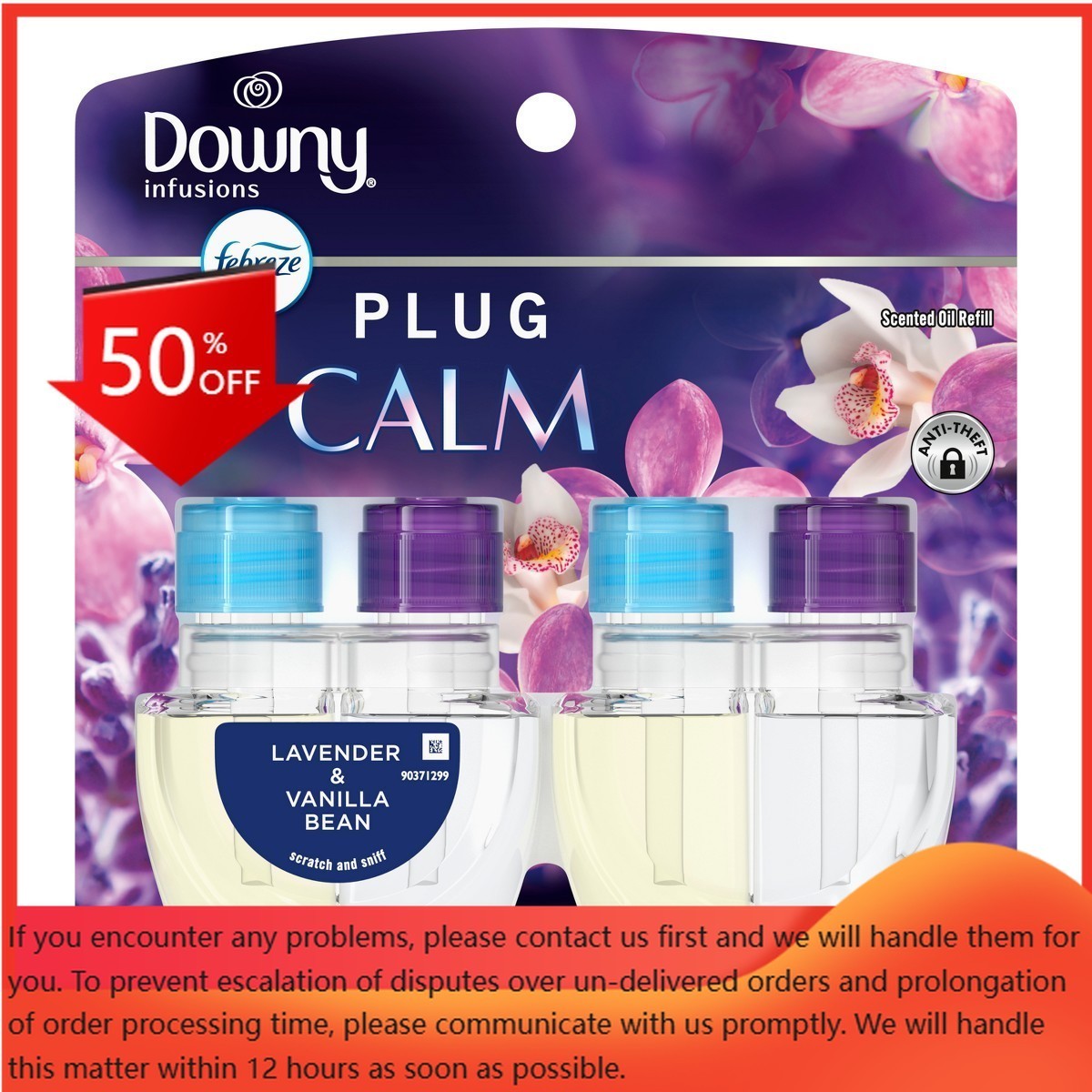 Febreze Downy Infusions Calm Plug Dual Air Freshener Refill – 1.75 fl oz/2pk