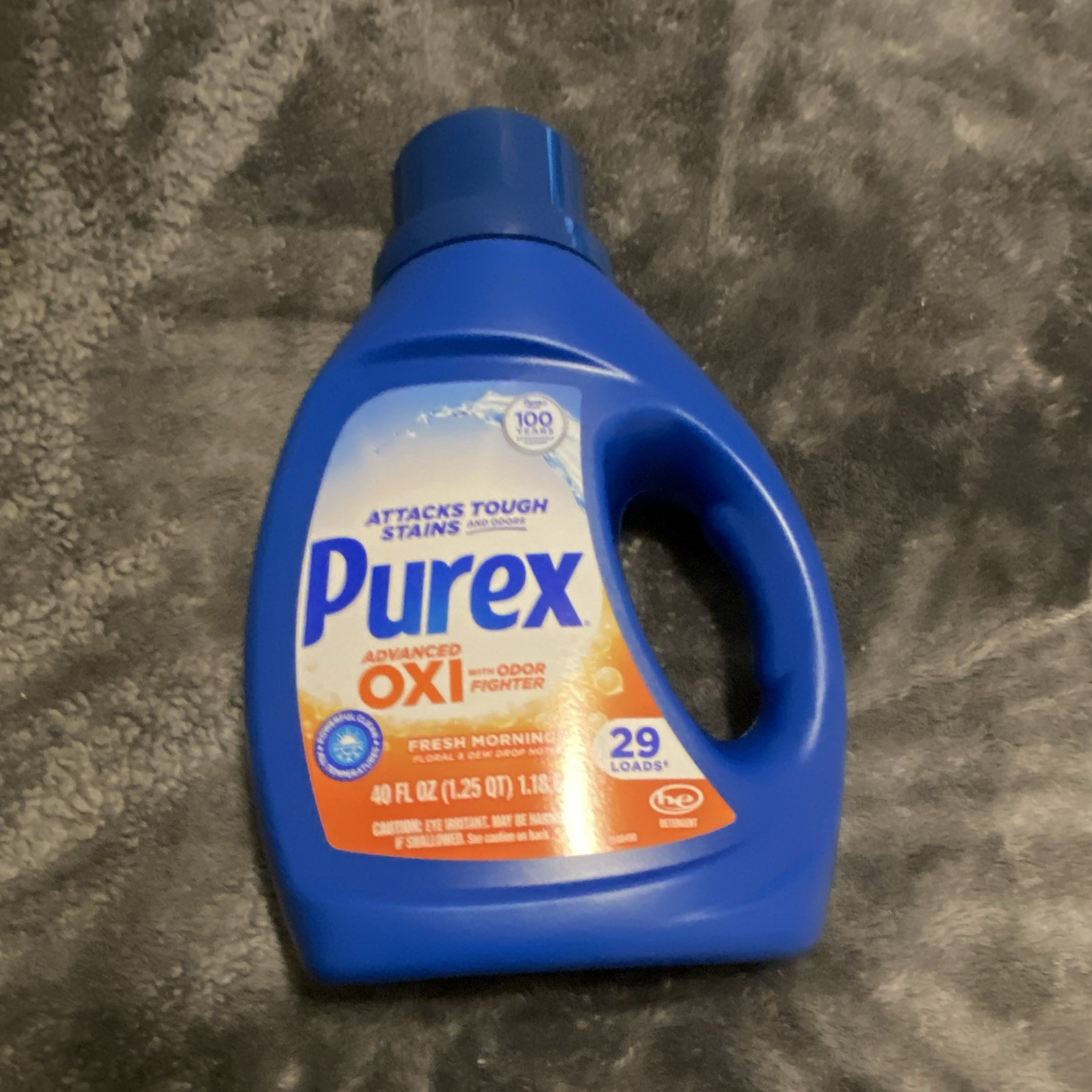 Purex Advanced Oxi HE Liquid Laundry Detergent Fresh Morning 29 Loads