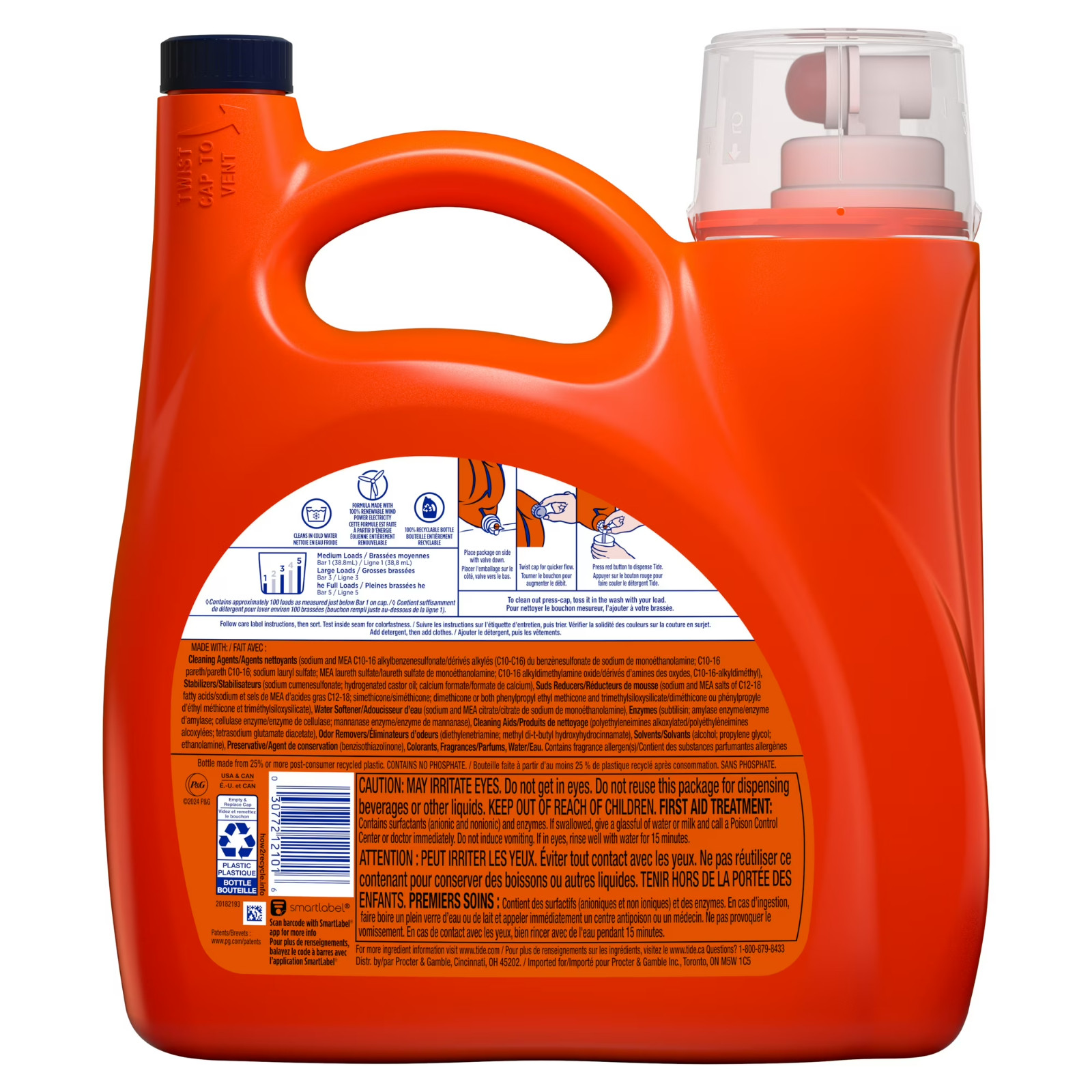[BIG DEAL] 2 Pack Tide Original HE Liquid Laundry Detergent 132 fl oz 100 Loads