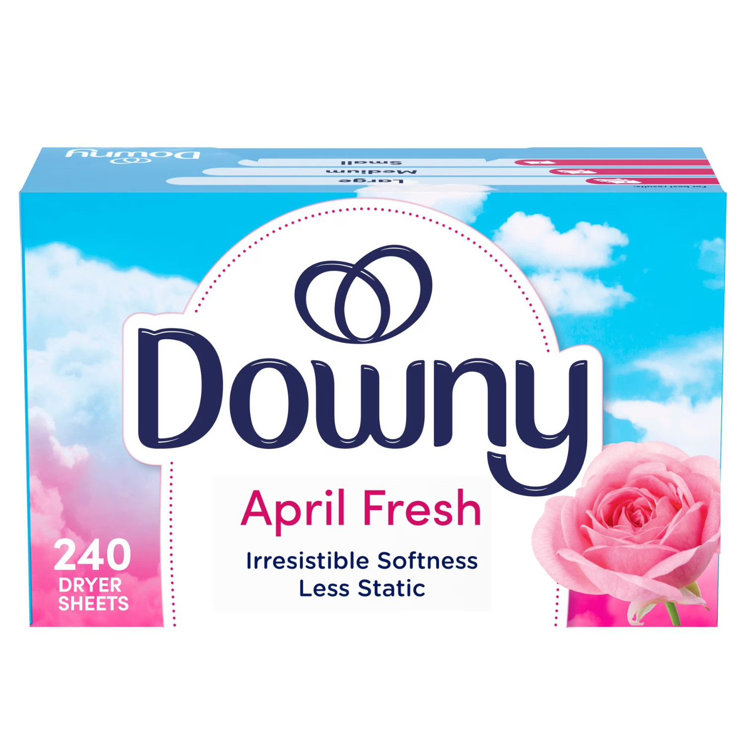 6 Pack Downy Dryer Sheets April Fresh Scent Fabric Softener 240 Ct Static Guard