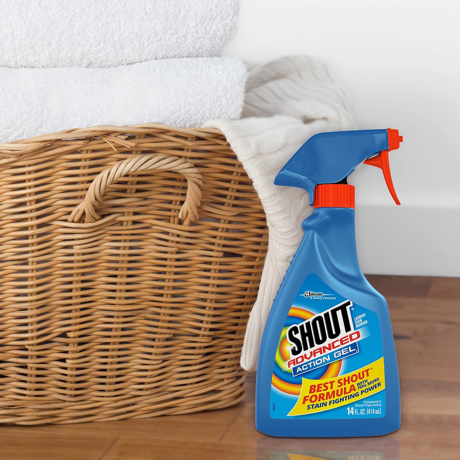 Advanced Laundry Stain Remover Gel, 22oz Spray, Breaks Down Tough Stains, Pack o