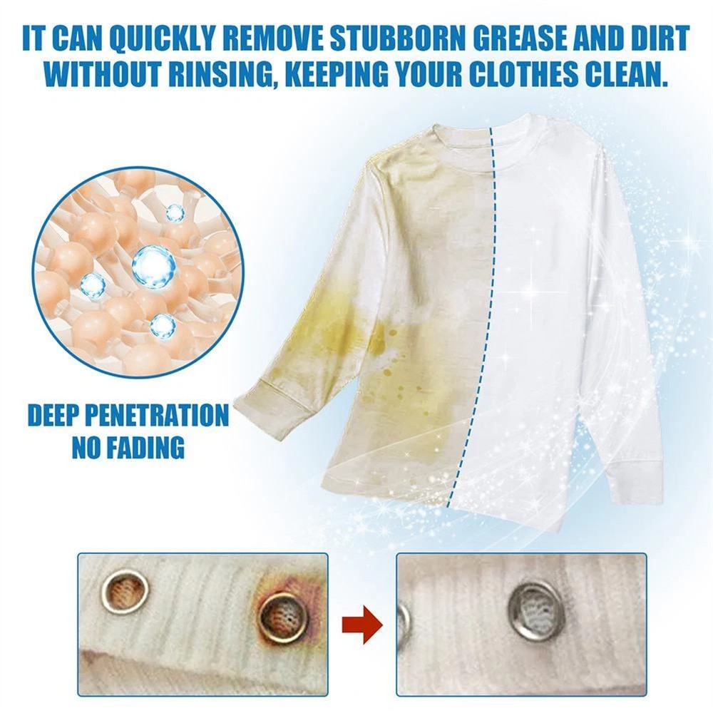 Non-Ionic Laundry Stain Remover Spray–Oil Grease Dry Clean,Penetrating,No Rinse