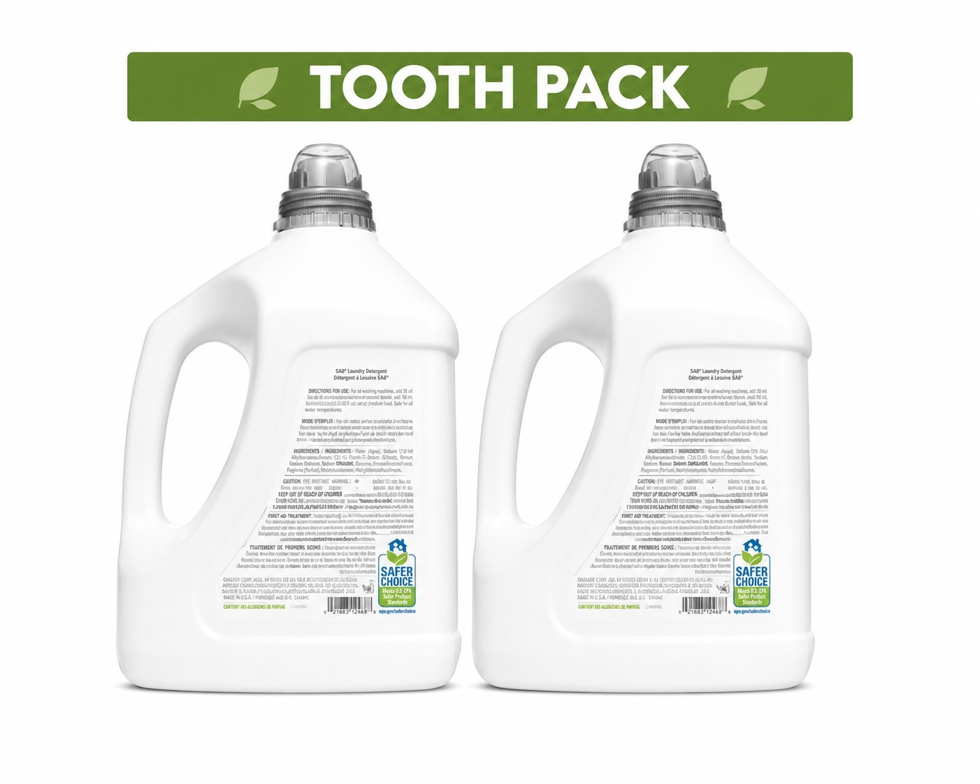 Amway Home SA8 Laundry Detergent Liquid, EPA Safer Choice, 4L, 2 Pack