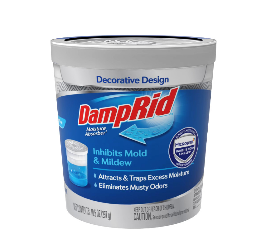 DampRid Refillable Moisture Absorber 10.5oz – Fragrance Free, 1 Pack
