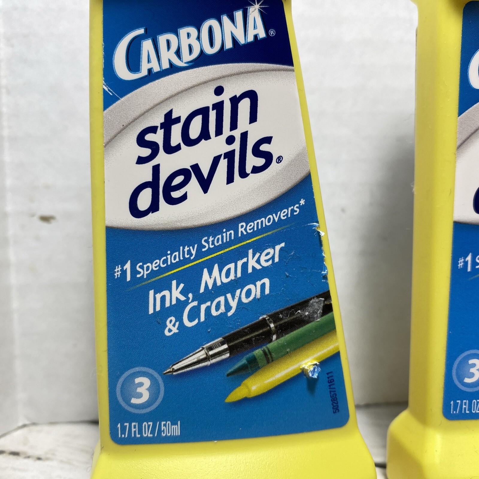 Carbona Stain Devils Specialty Stain Remover Ink Marker & Crayon 1.7 oz 2 Bottle
