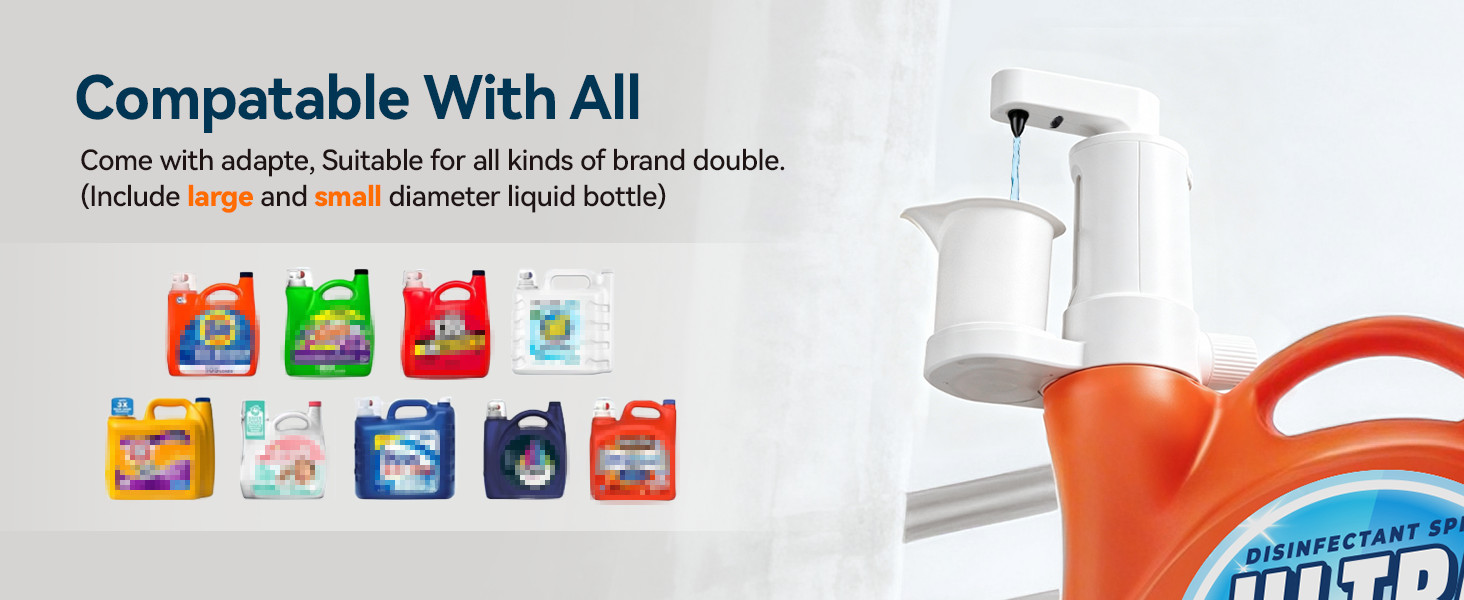 Electric Laundry Detergent Dispenser, Automatic Laundry Dispenser for Liquid