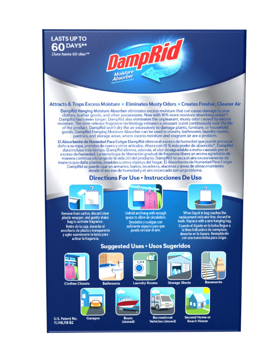 DampRid Fresh Scent Hanging Moisture Absorbers, 3 Count…..