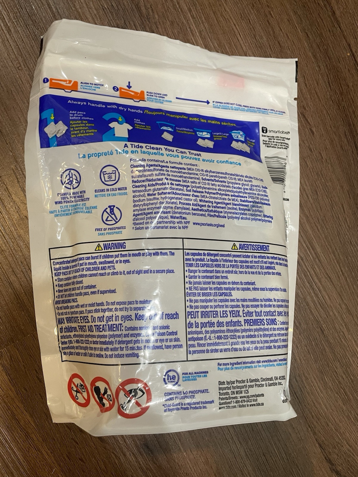 Tide Coldwater Clean Free & Gentle Laundry Pods 24 Oz New