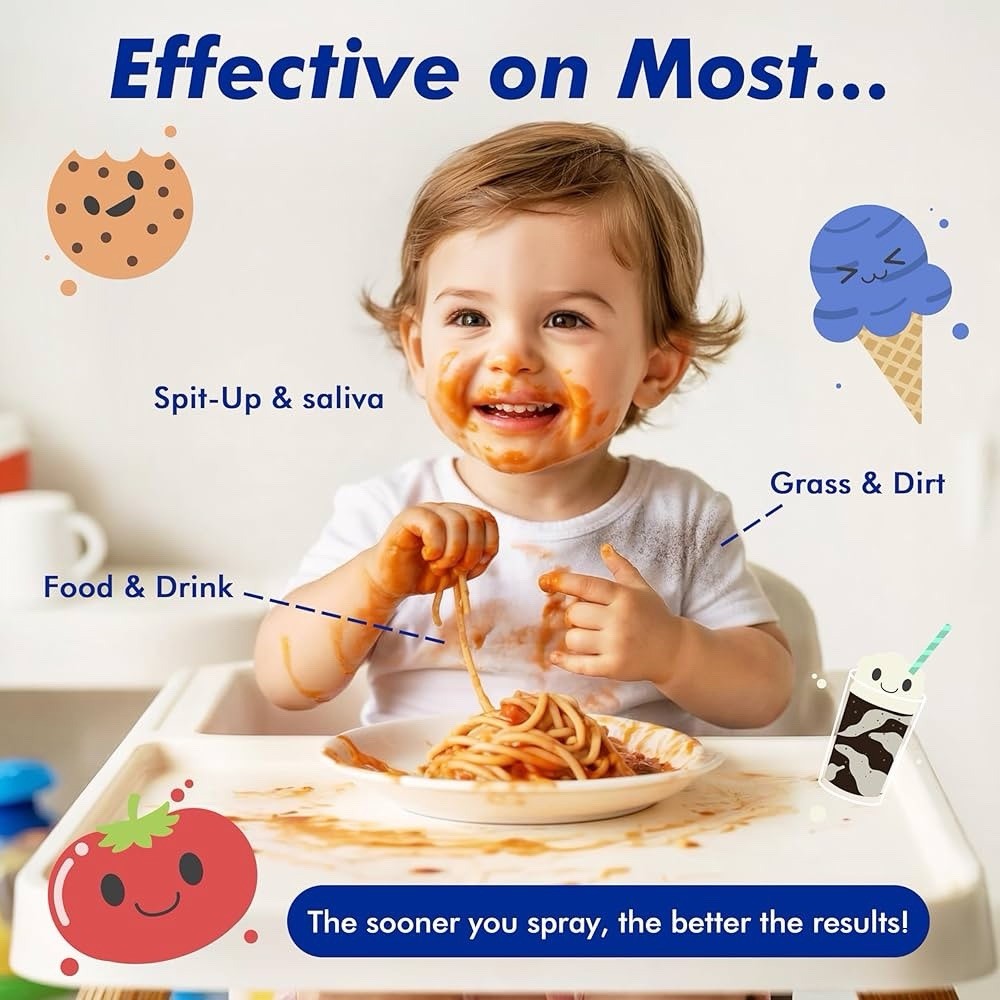 2 New England Stories Stain Remover Spray | Gentle Yet Effective for Baby Stains