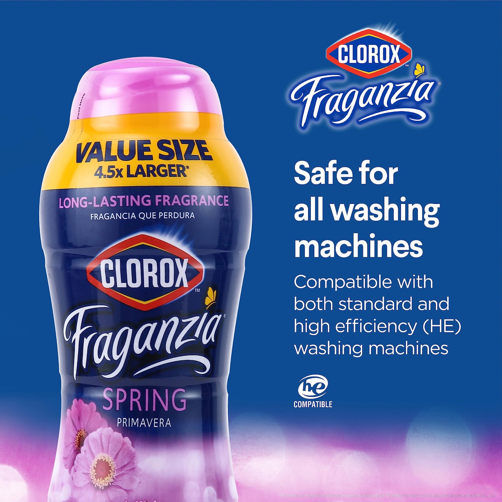 Clorox Fraganzia Laundry Crystals Spring Scent Fabric Freshener 1 Count Pack