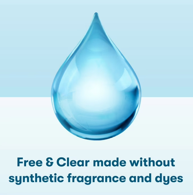 (4 pack) ECOS Hypoallergenic for Sensitive Skin, Free & Clear 120 Loads 110 oz