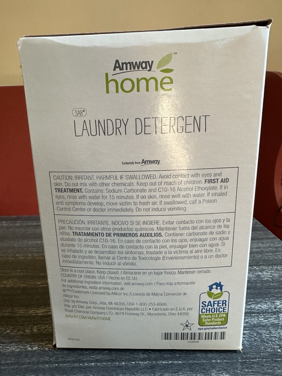 FREE SHIPPING – Amway Home SA8 Powder Laundry Detergent 99 Loads 3kg 6.6lbs
