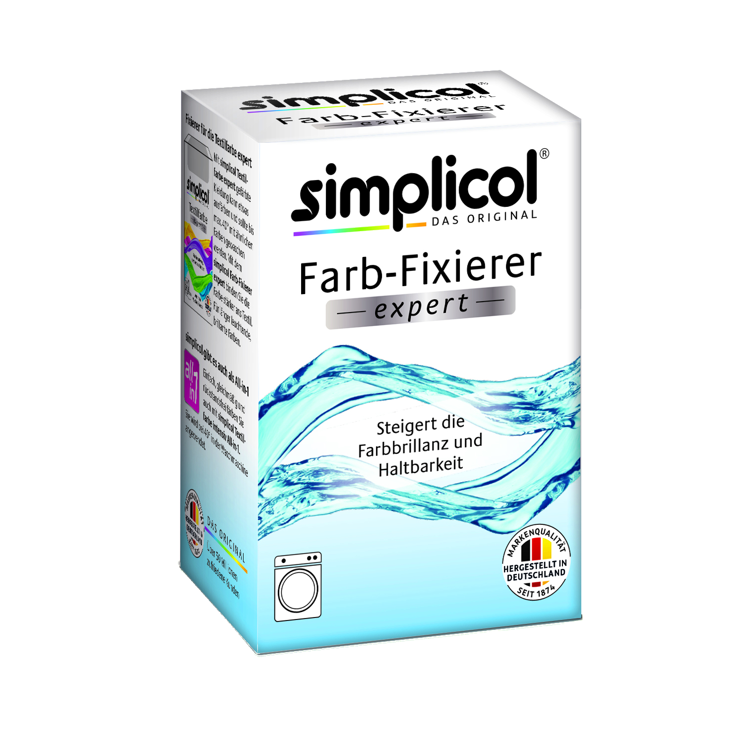 SIMPLICOL Colour Fixer for Textile Paint EXPERT 90ml Liquid Fixer up to 600g