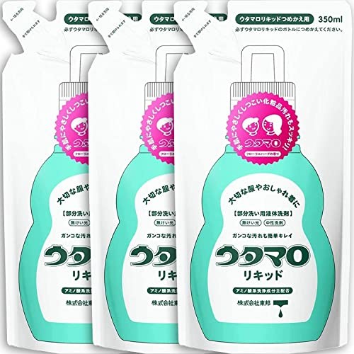 Utamaro Liquid Laundry Detergent Refill 350ml x 3 Japan