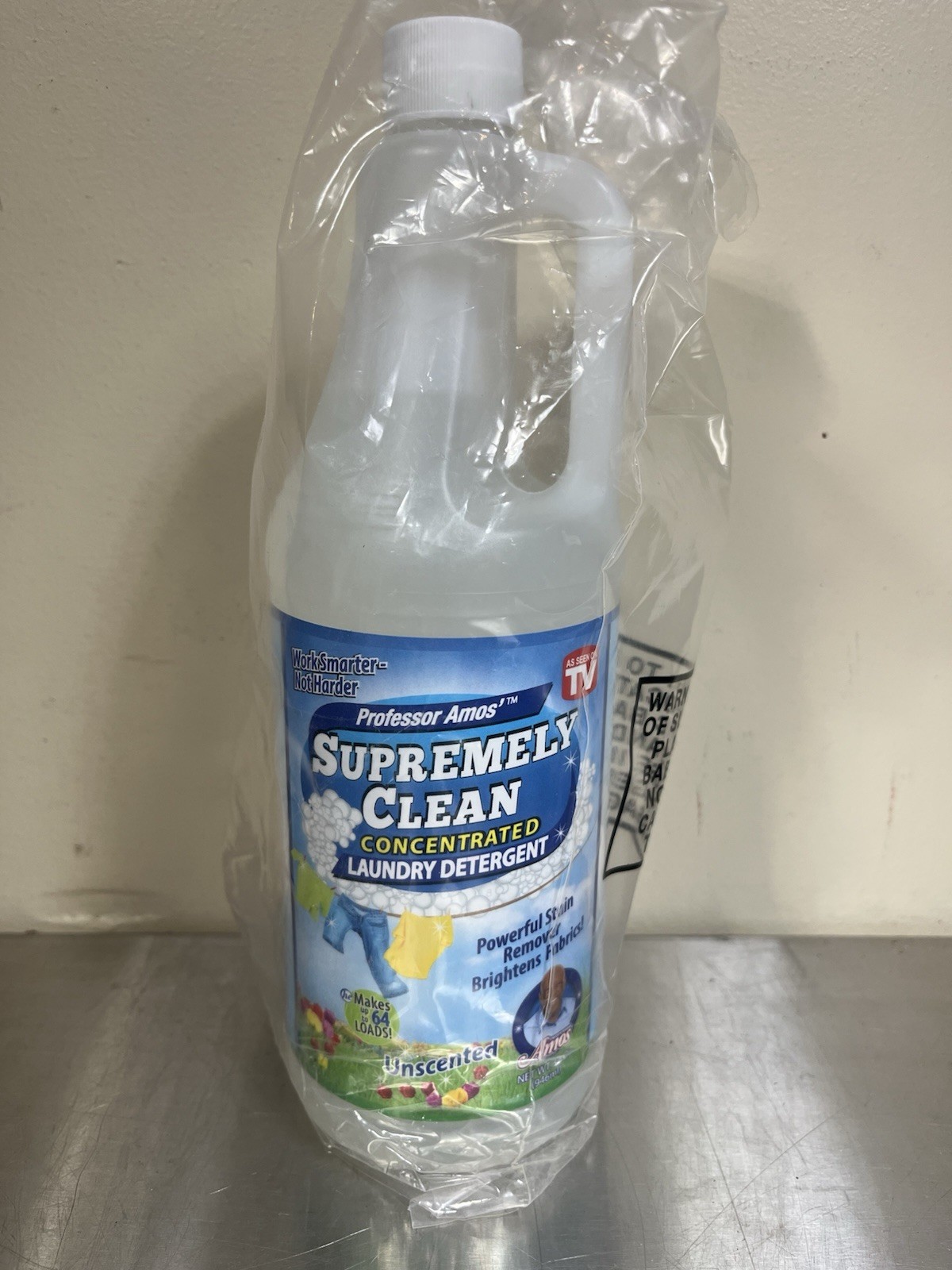Free Shipping! Professor Amos’ Supremely Clean Laundry Cleaner, Unscented 32oz