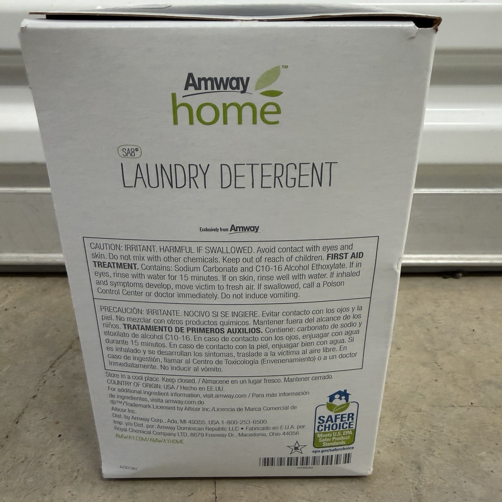 Amway Home SA8 Powder Laundry Detergent HE Compatible Unscented 99 Loads