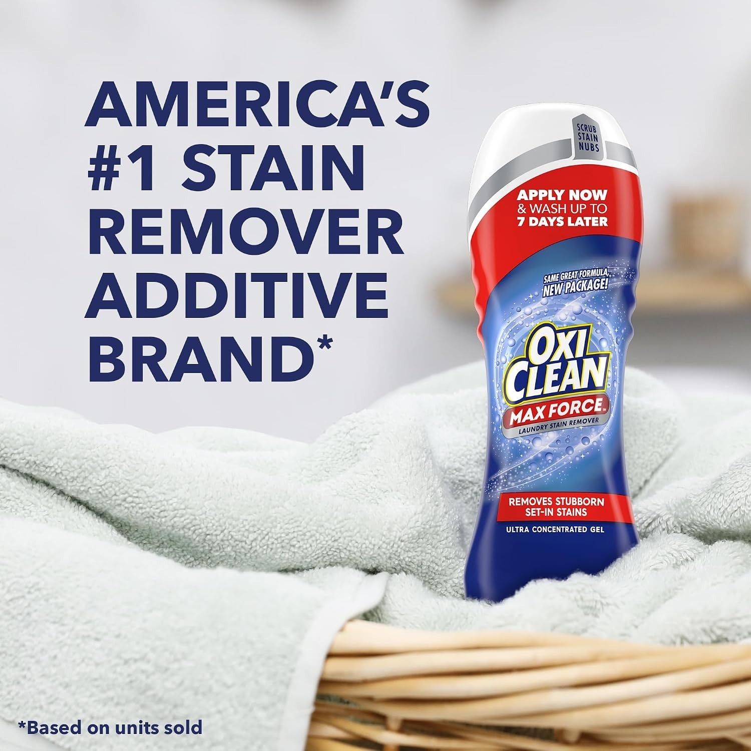 Max Force Stain Remover Gel Stick 6.2 oz – Fragrance Free & Chlorine Free