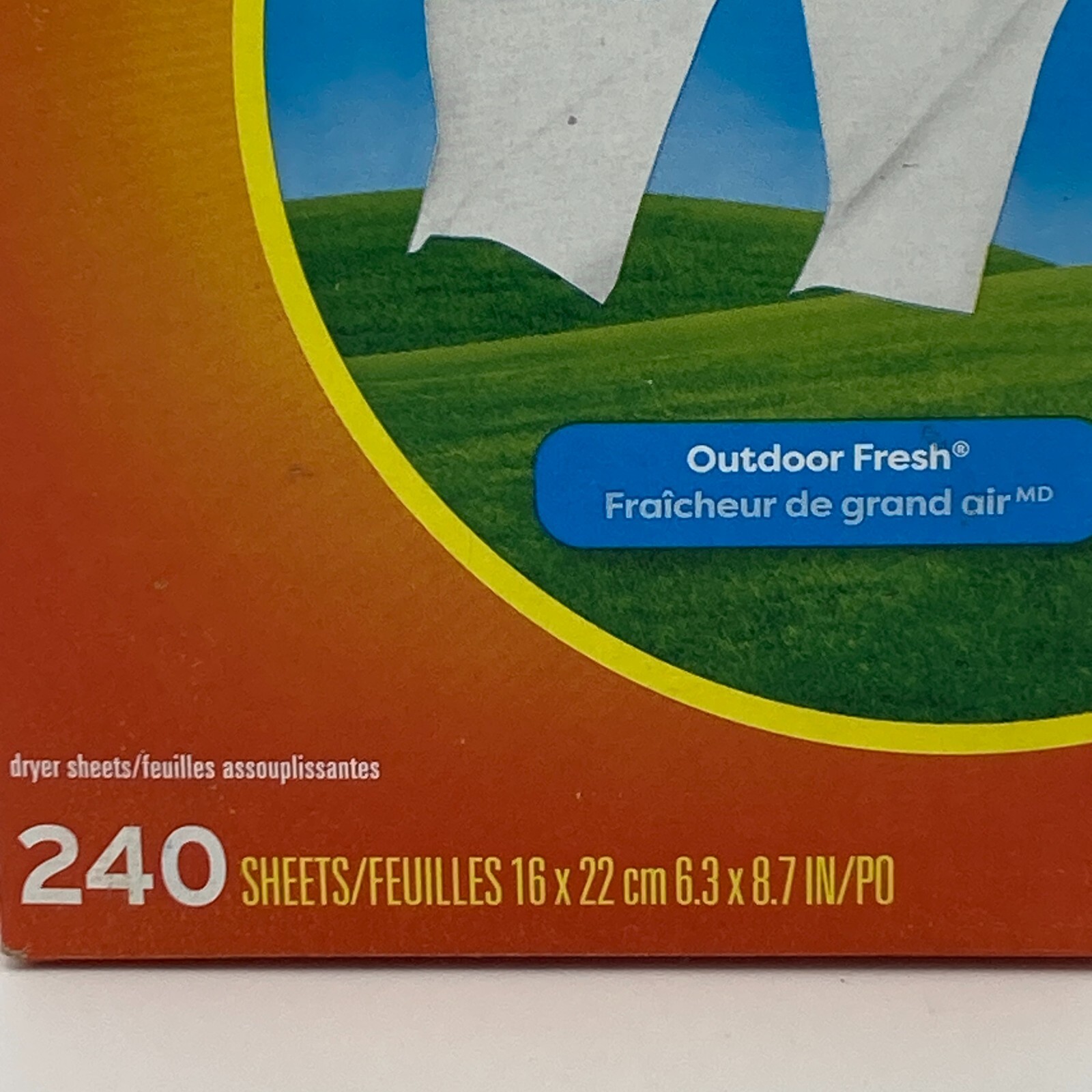 Bounce Dryer Sheets, Outdoor Fresh, 240 Count, Laundry 240 Count (Pack of 1)