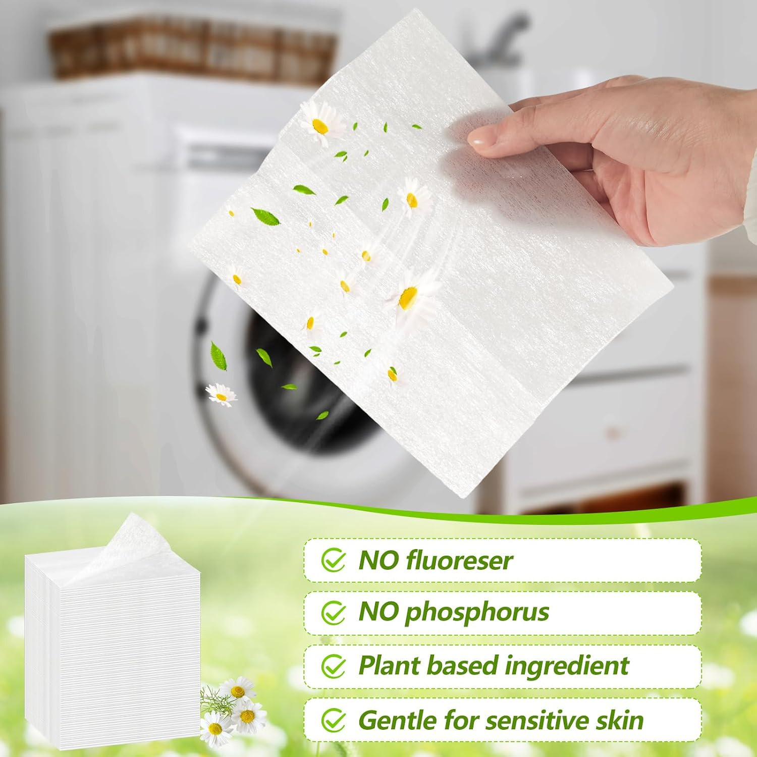 600 Count Dryer Sheets Bulk Fabric Softener Fresh Scent Dryer Sheets Naturally S