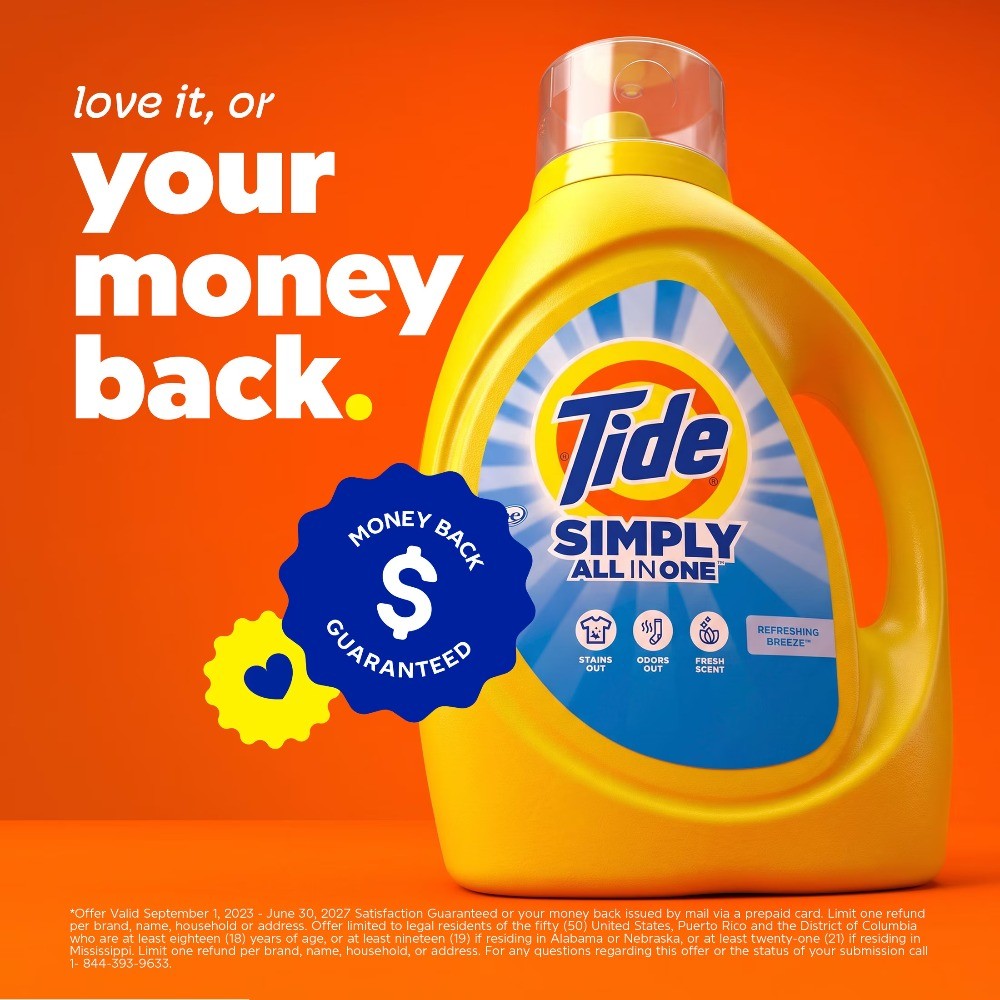 Simply Laundry Detergent Liquid, All-In-One, 85 Loads, 107 fl oz