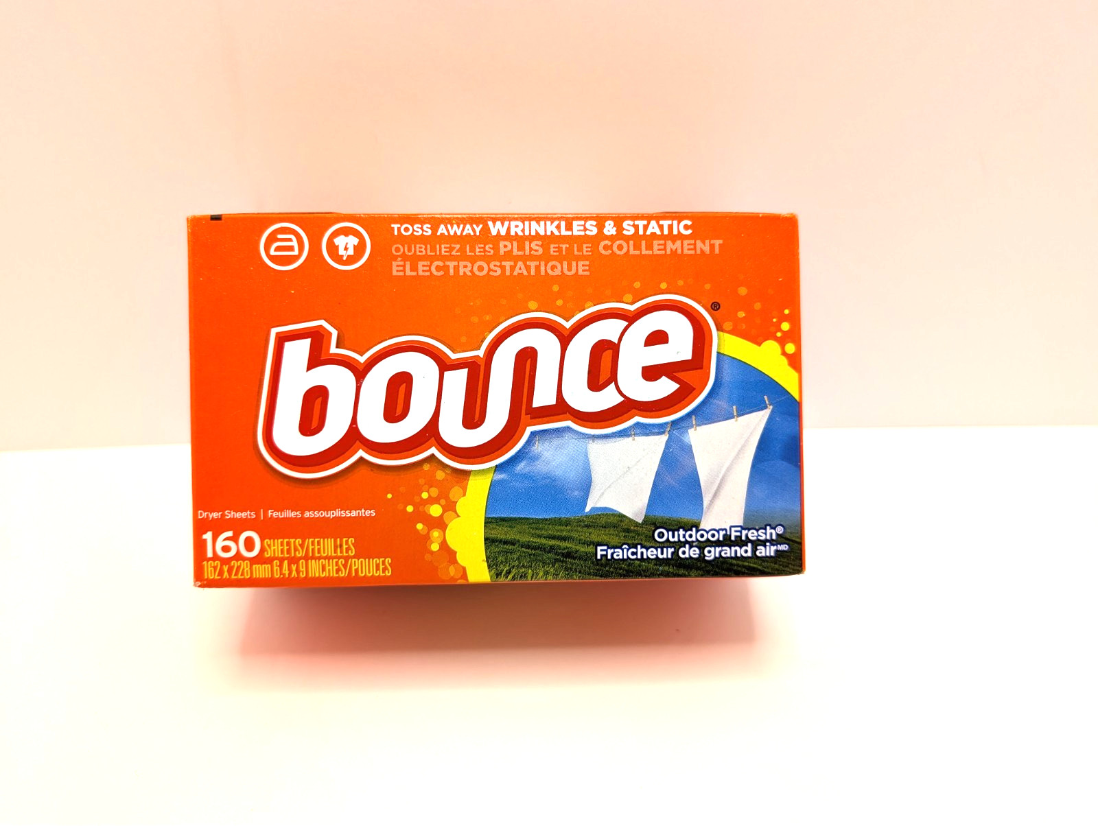 LOT OF 480 Bounce Outdoor Fresh Dryer Sheets (160×3 boxes), NEW