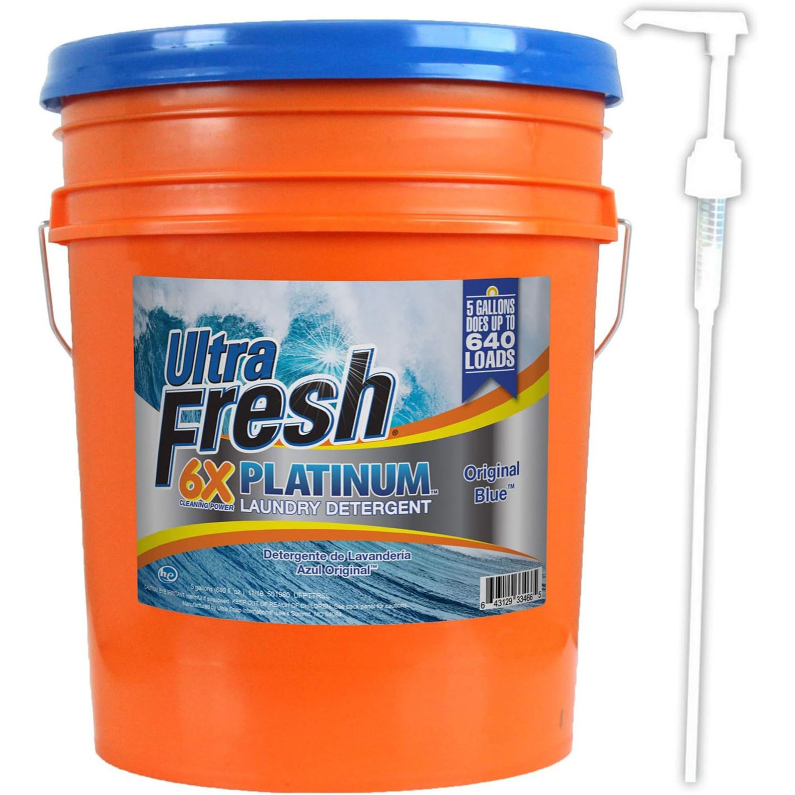 Ultra Fresh 6X Platinum 5 Gal Laundry Detergent & Platinum 6X Laundry Sheets