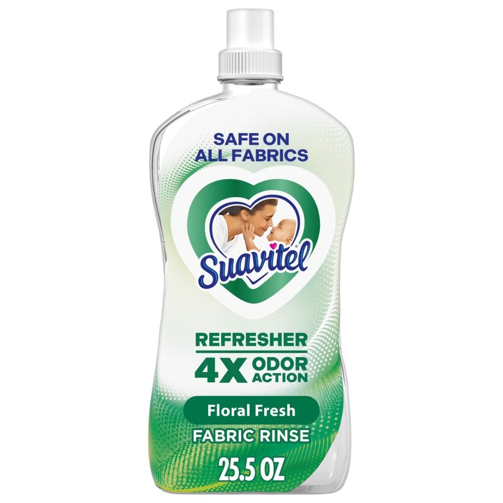 Refresher Fabric Rinse, 4X Odor Action, Floral Fresh Scent – 25.5 fl oz