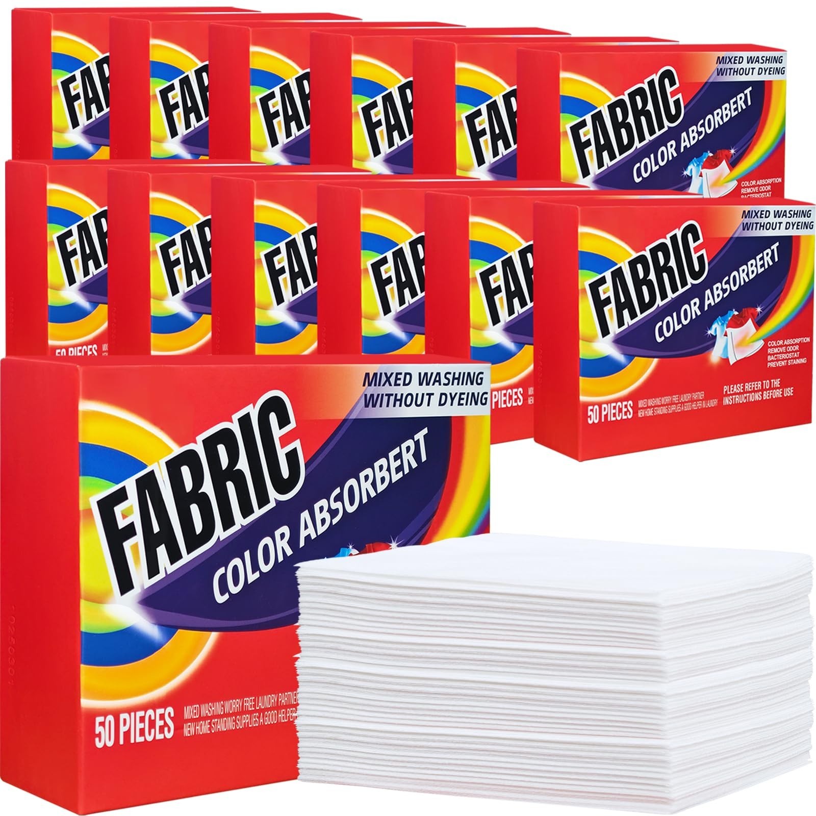 600 Count Color Catcher Sheets for Laundry – Prevent Color Runs & Bleeds