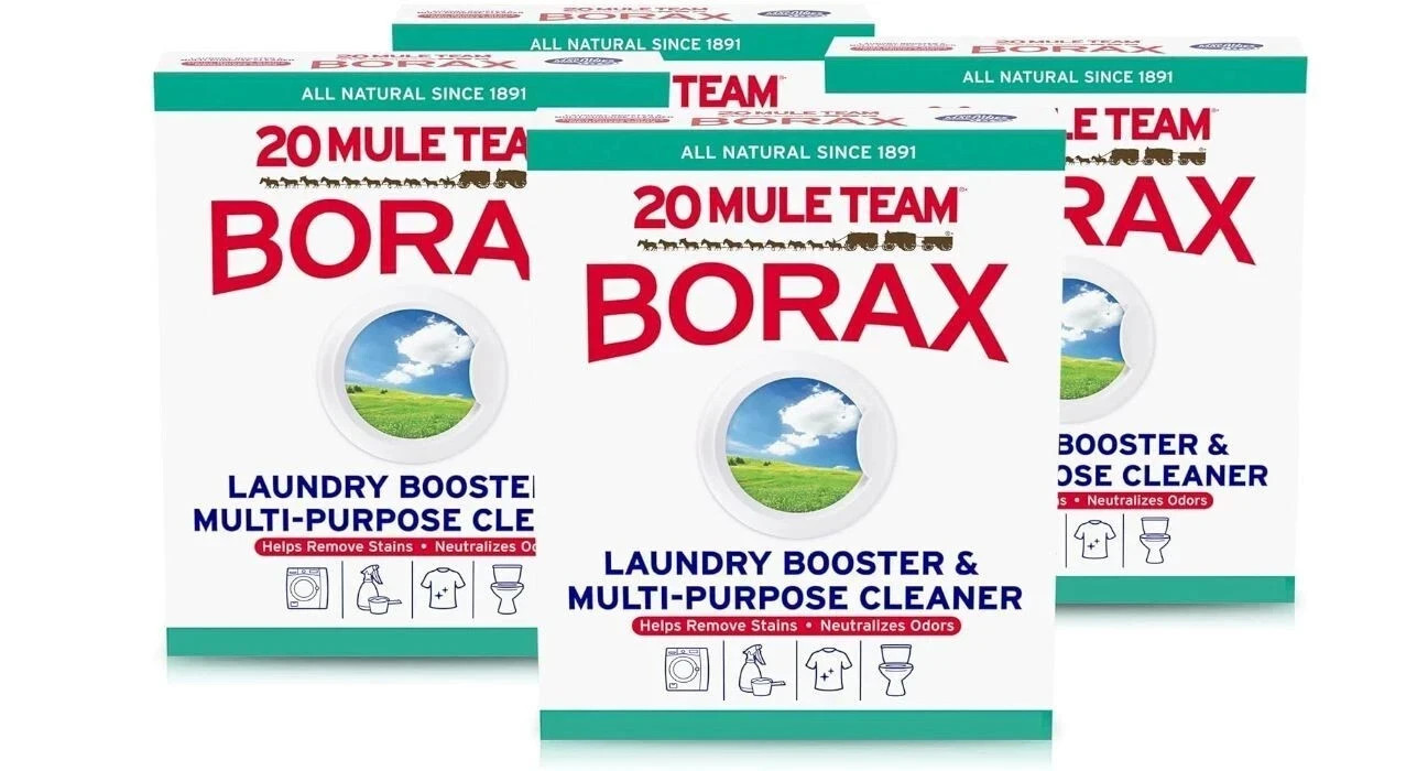 20 MULE TEAM Laundry Detergent All Natural Booster Multi Cleaner-65Oz Pack of 4-
