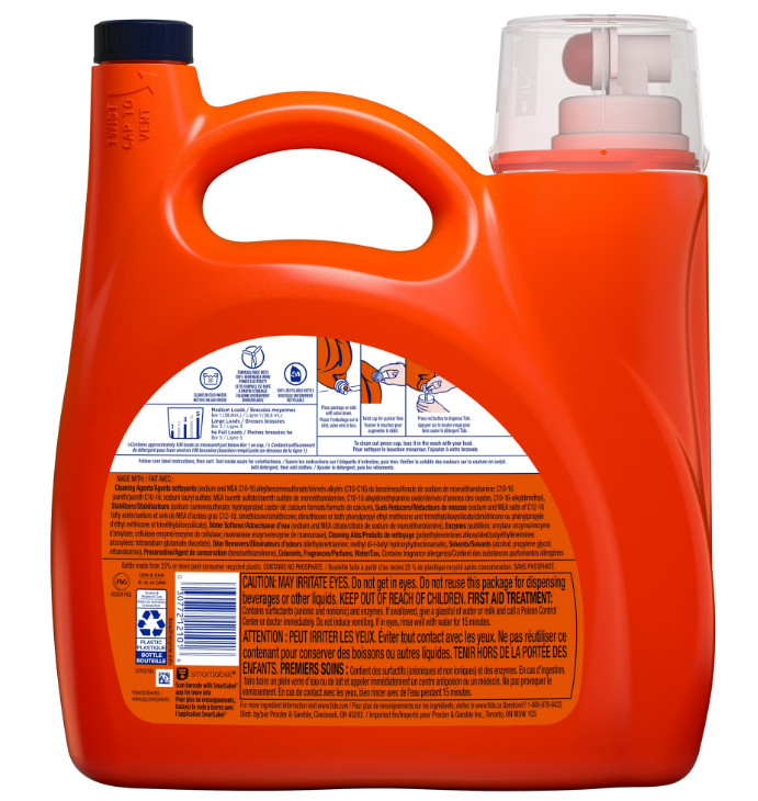Tide Laundry Detergent Liquid 125 fl oz, 100 Loads, Original Scent