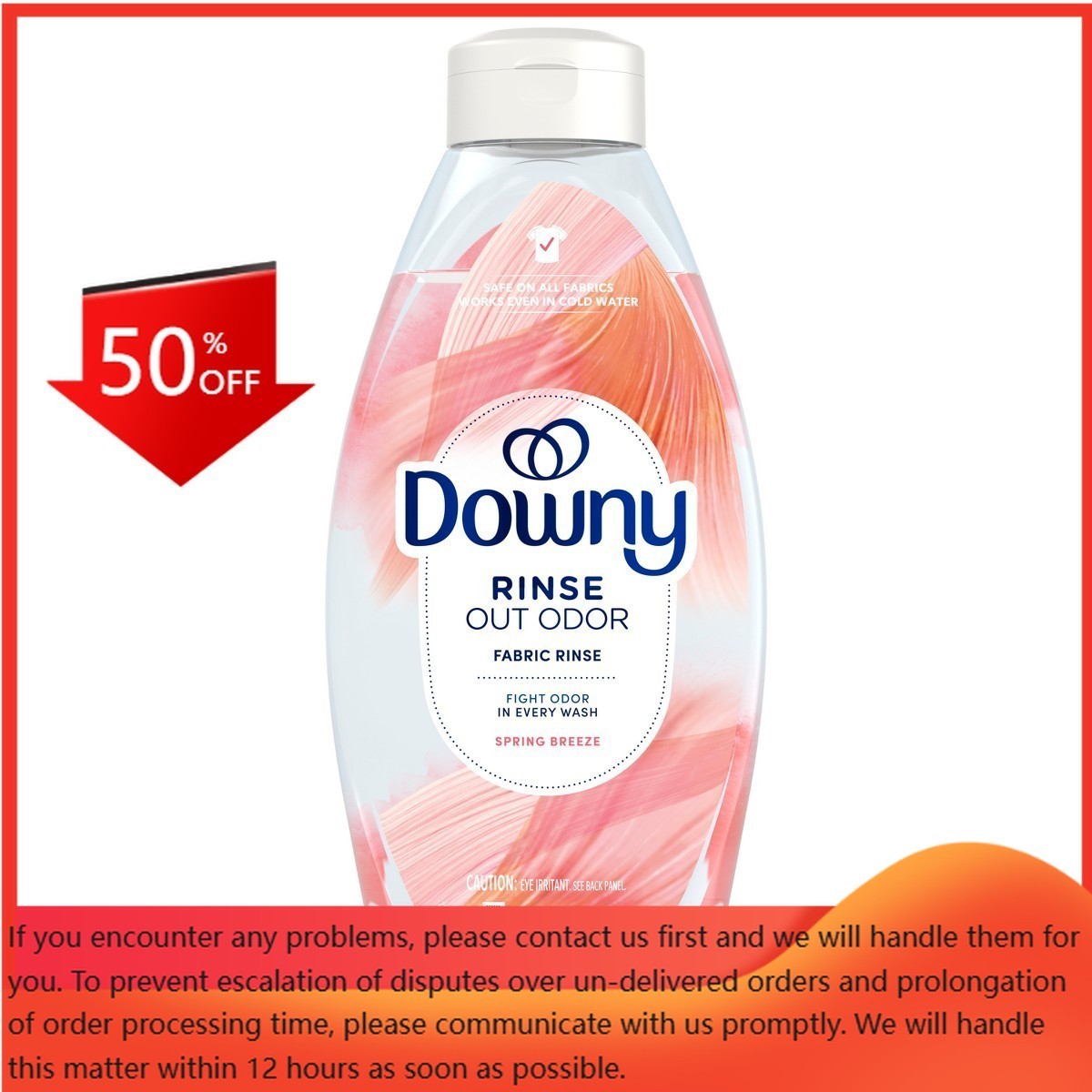 Downy Rinse and Refresh – Spring Breeze – Rinse Out Odors – 48 fl oz