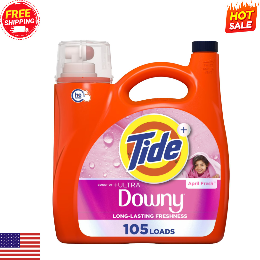 Tide Plus a Boost of Ultra Downy April Fresh Scent 148 fl oz 105 Loads