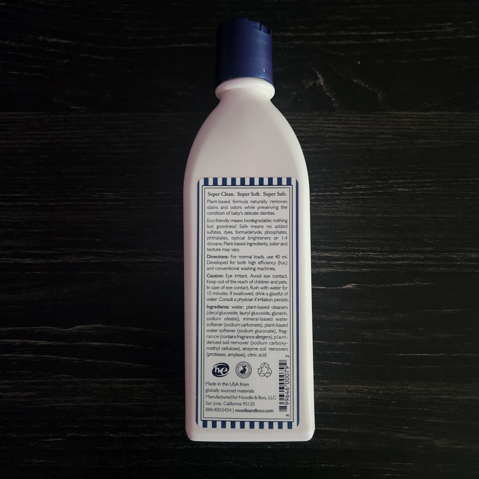 Noodle & Boo Ultra Safe Laundry Detergent For Baby Hypo-Allergenic 8oz SEALED