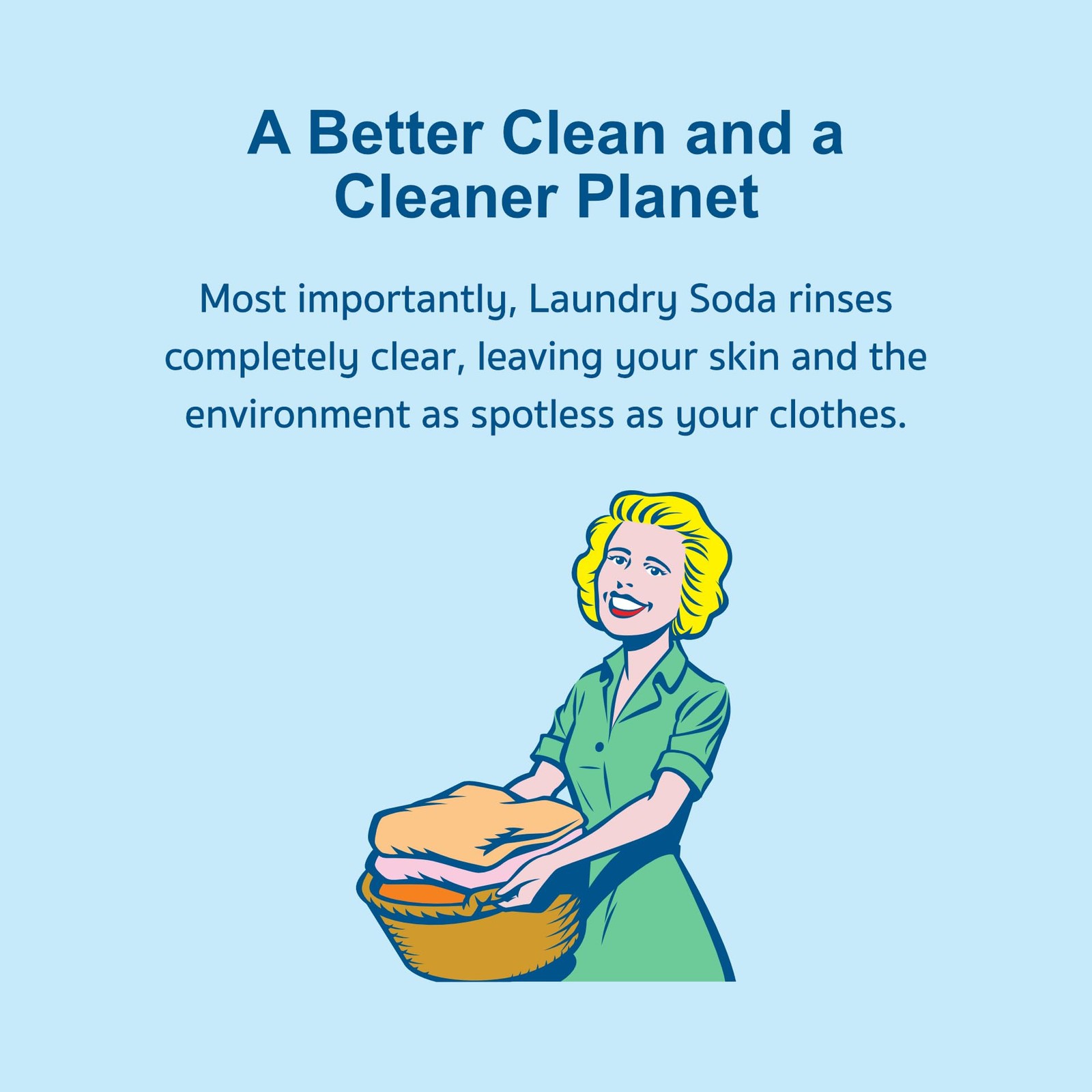 Nellie’s Laundry Soda 113.6 oz Eco-Friendly Powder Detergent Gentle on Skin