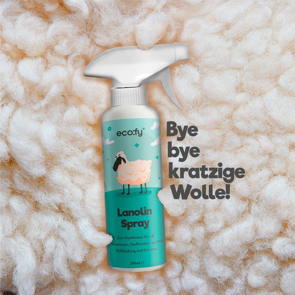 eco:fy Lanolin Spray, Liquid Wool Grease as Spray for Re-Greasing Wool