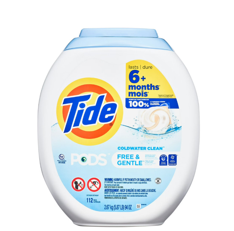 Tide PODS Free & Gentle Laundry Pacs 112ct