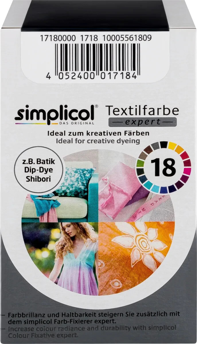 SIMPLICOL textile color EXPERT 2x color MIDNIGHT BLACK for 600g fabric
