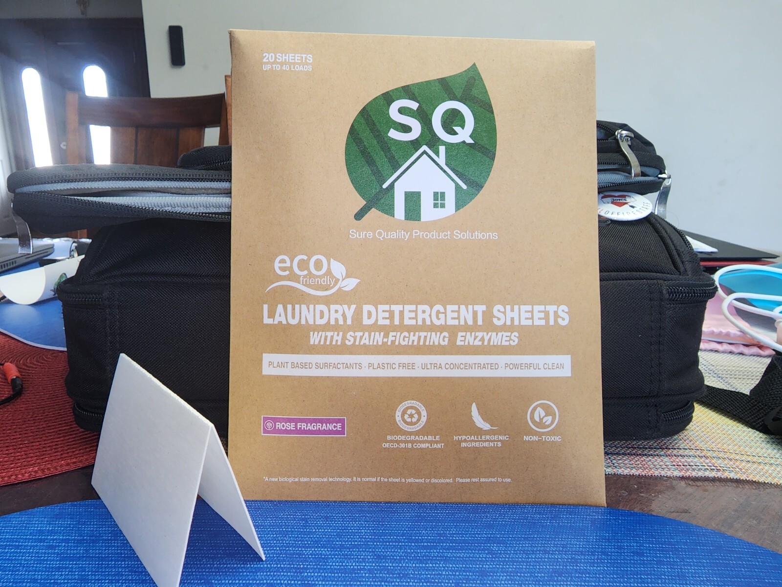 SQ Eco Laundry Strips – Rose Bush 40 loads /20 sheets (Pack of 4)