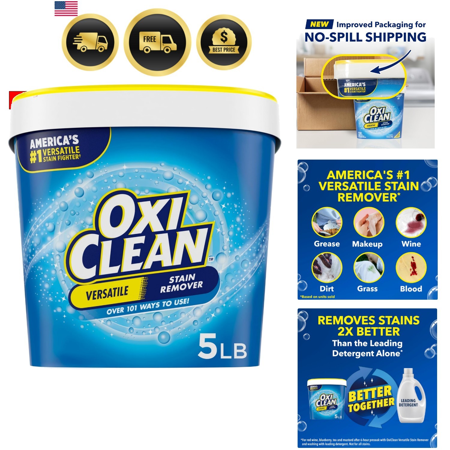 Versatile Stain Remover Powder, 5 lb