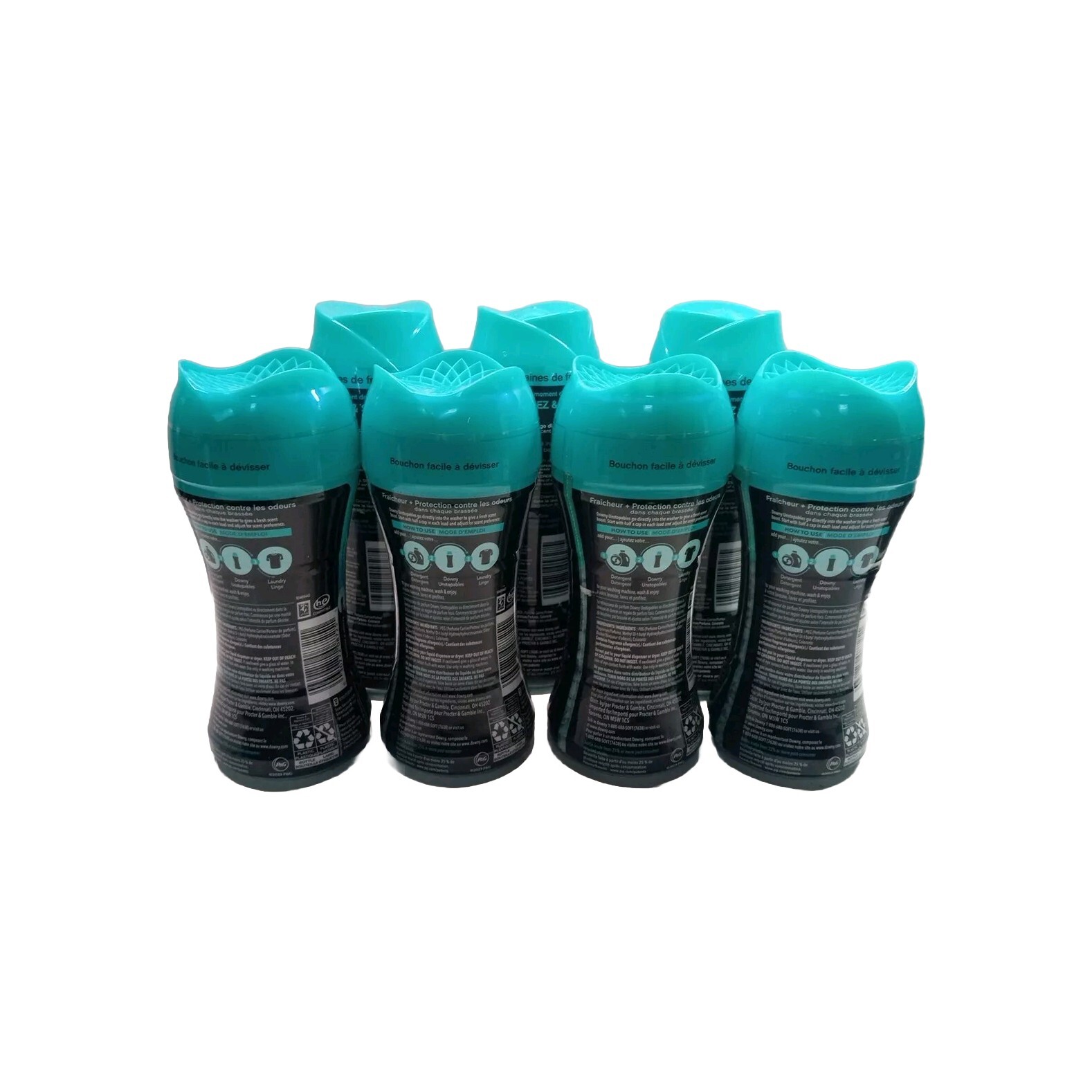 7 Downy Unstopables In-Wash Scent Booster Beads, Fresh Scent 3- 5.5 oz ~ 4- 5 oz