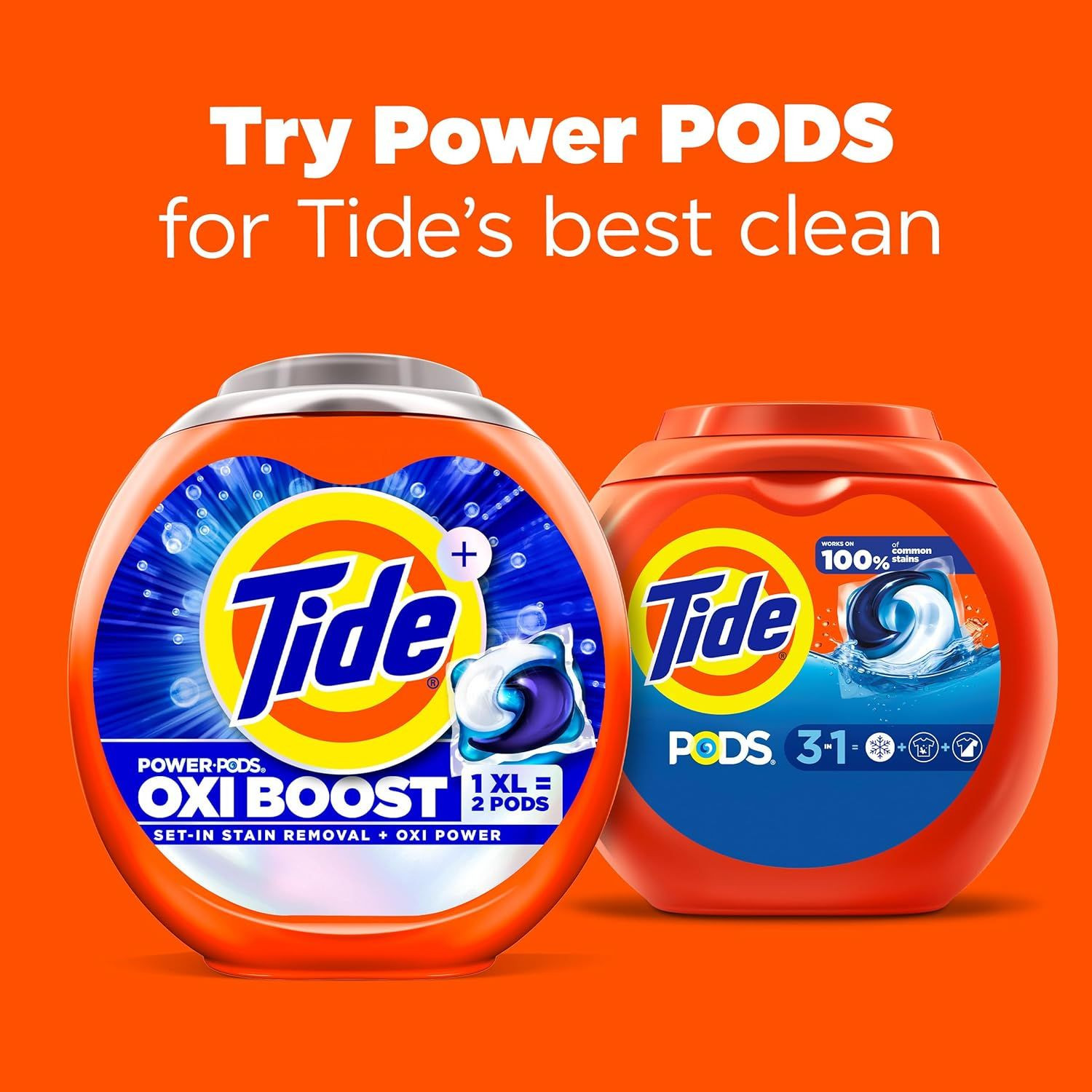 Tide PODS laundry detergent pacs, 3-in-1 Stain Remover, 42 Count (Pack of 1)
