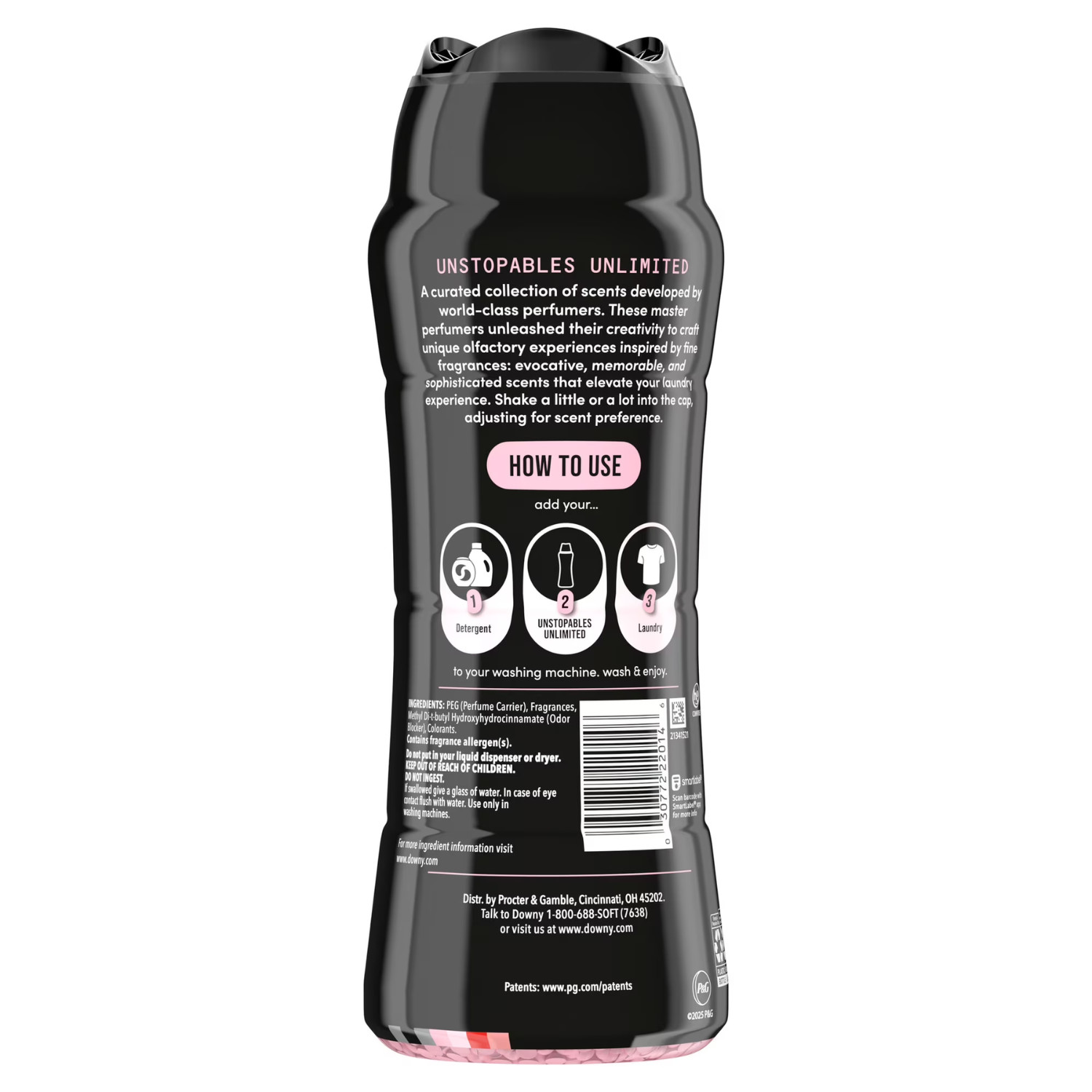 Downy Unstopables Unlimited No 15 Pink Scent Booster Beads 21.1oz, 2 Pack